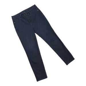 🍀Soft Surroundings Black Cotton Lycra Stretch Skinny Jeans Women’s Size Medium